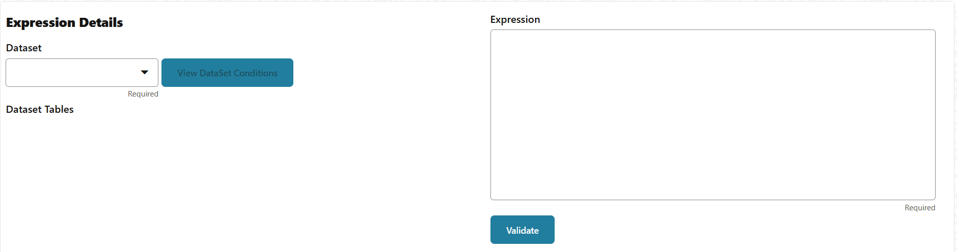 The Expression Details Pane