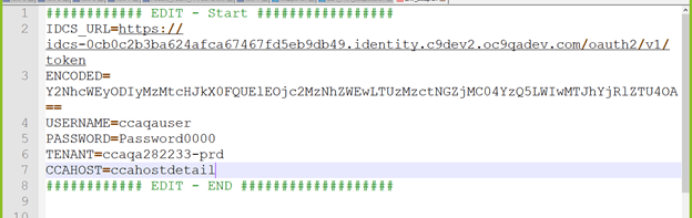 OFS CCA CS Host Details