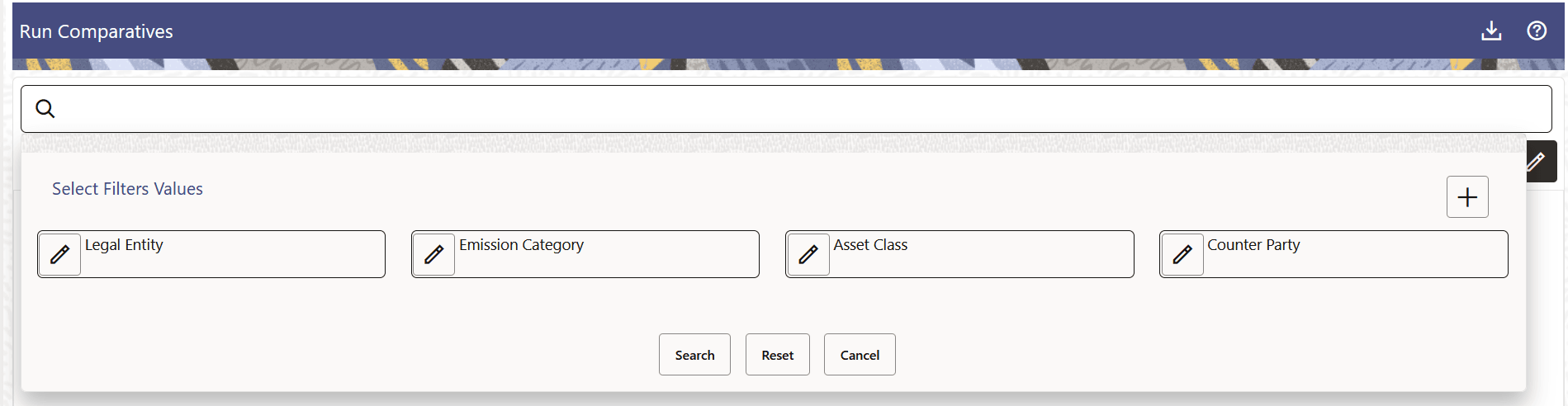 Run Comparatives Window