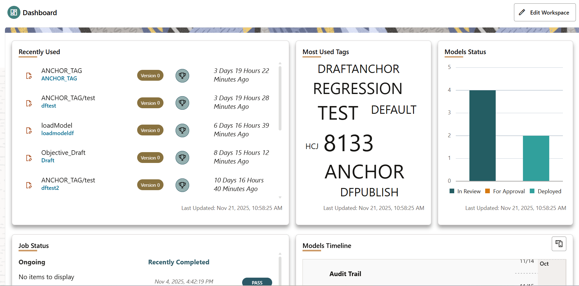 The Dashboard Page