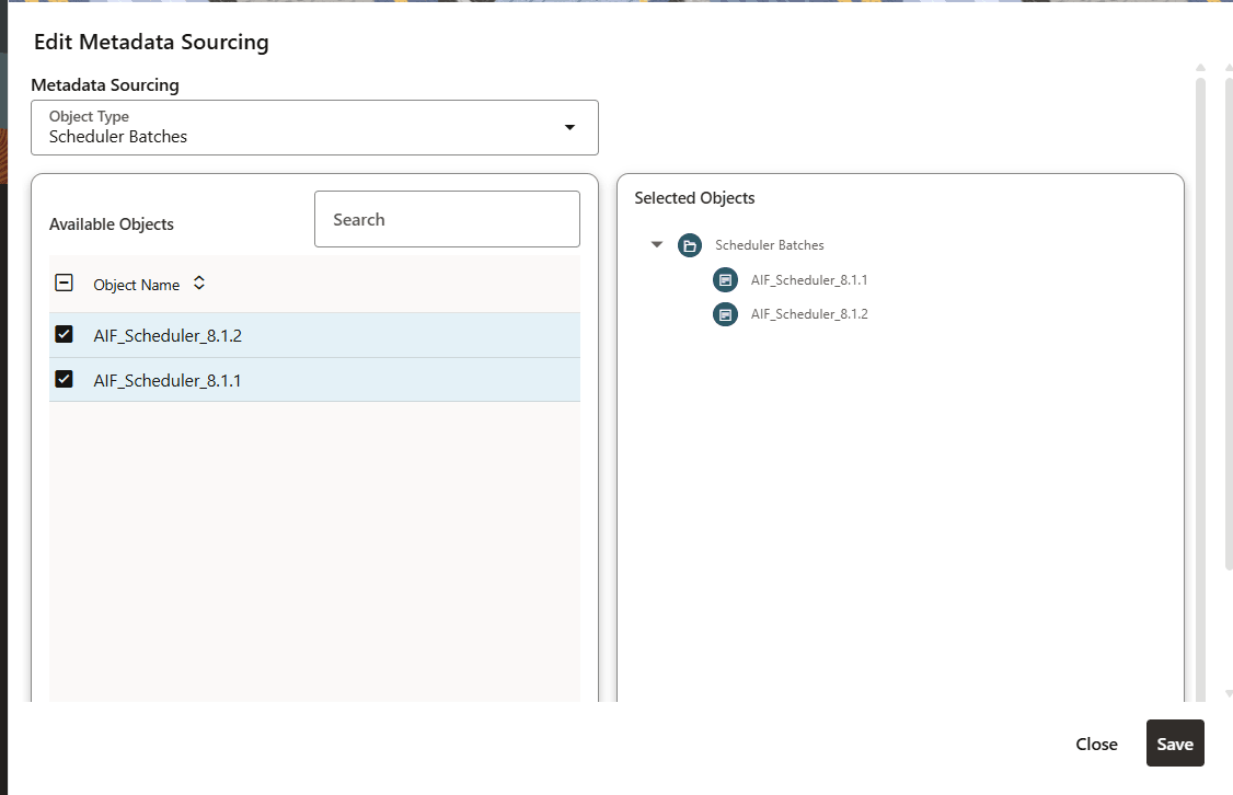 This image displays the Edit Metadata Sourcing page. This image displays the Edit Metadata Sourcing page.