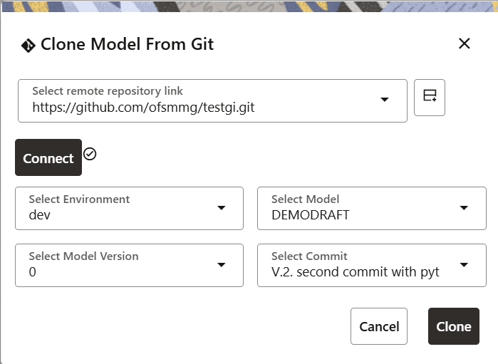 This image displays the Git Clone.