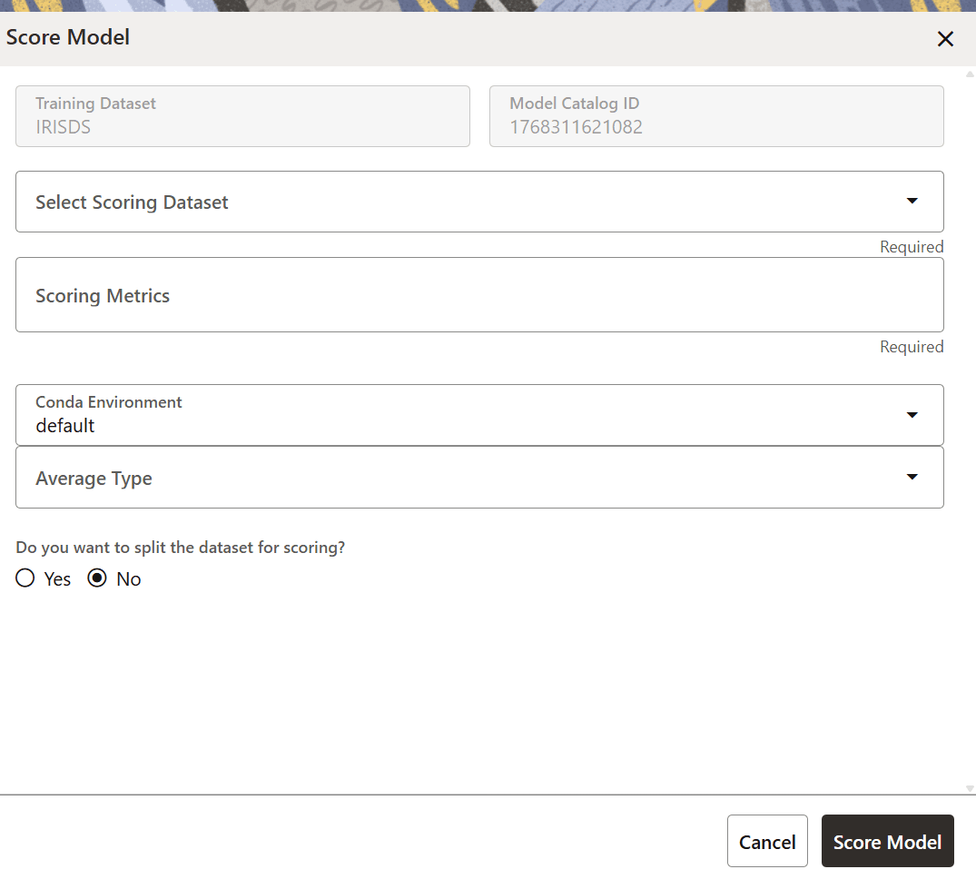 Score Model Drawer