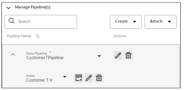 This image displays Create an Index.