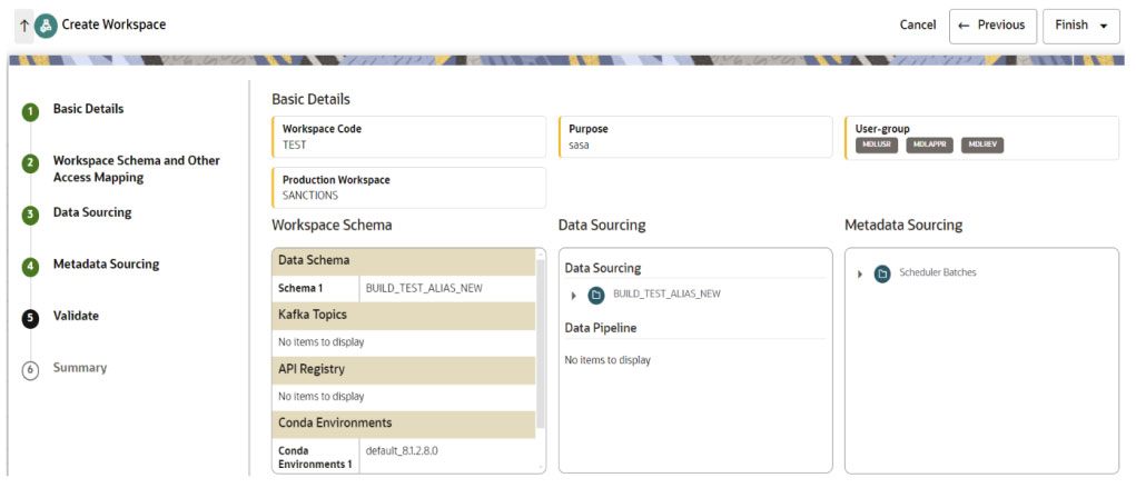 Validate Workspace Validate Workspace