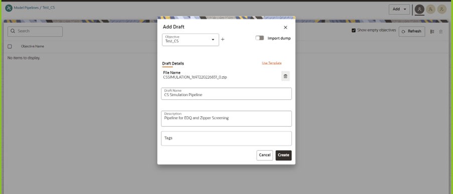 Model Details - Create New Model