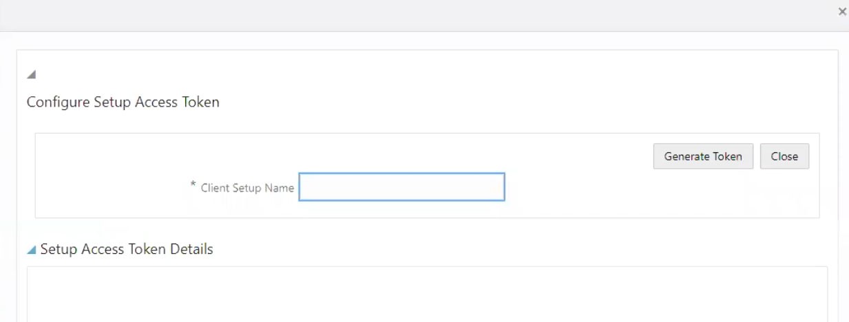 Generate Token Button