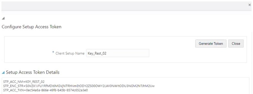 Setup Access Token Details