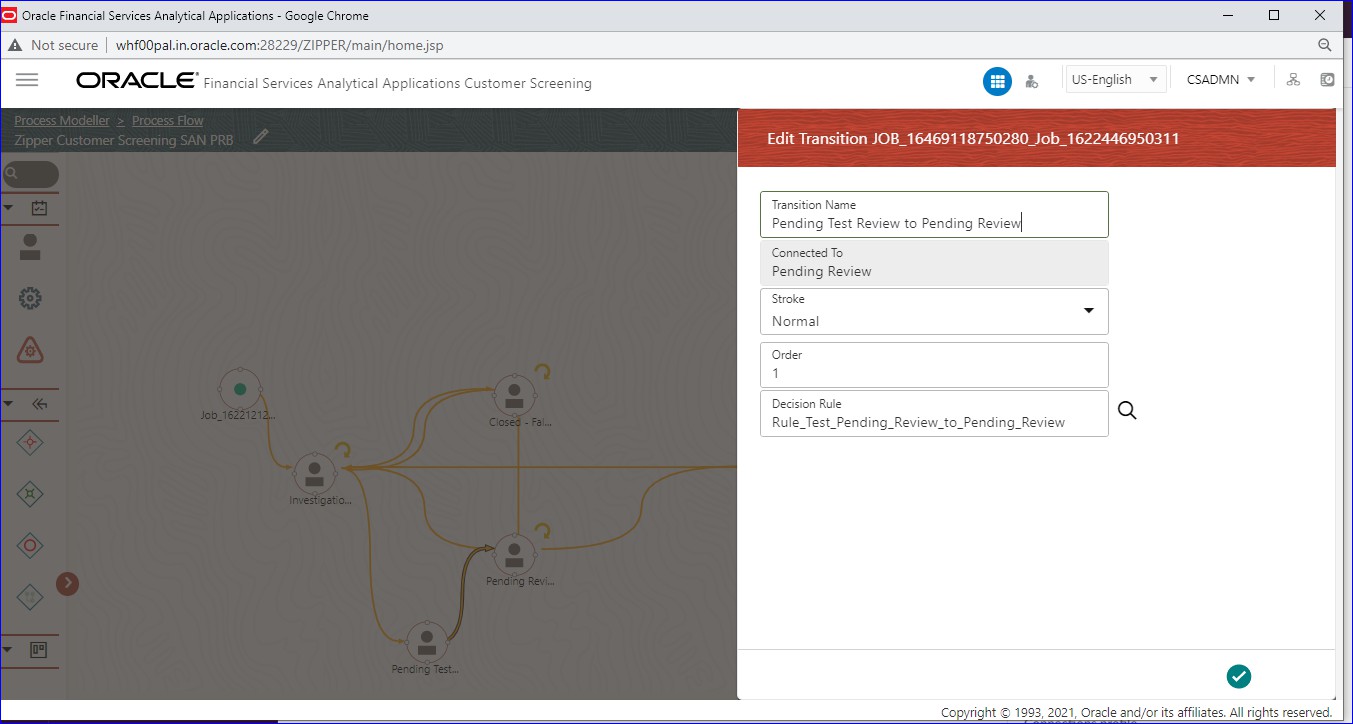 Edit Transaction – Pending Review