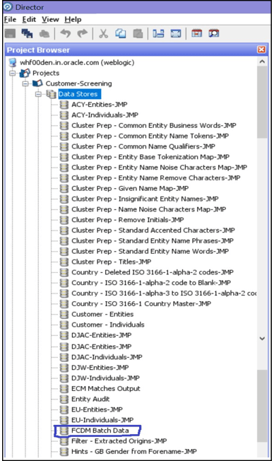 This image displays the Data Stores Node.
