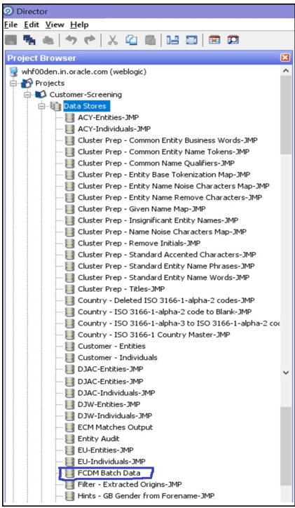 This image displays the Edit Data Store window. This image displays the Edit Data Store window.