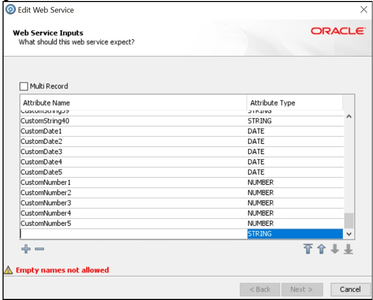 This image displays the Edit Web Service window.