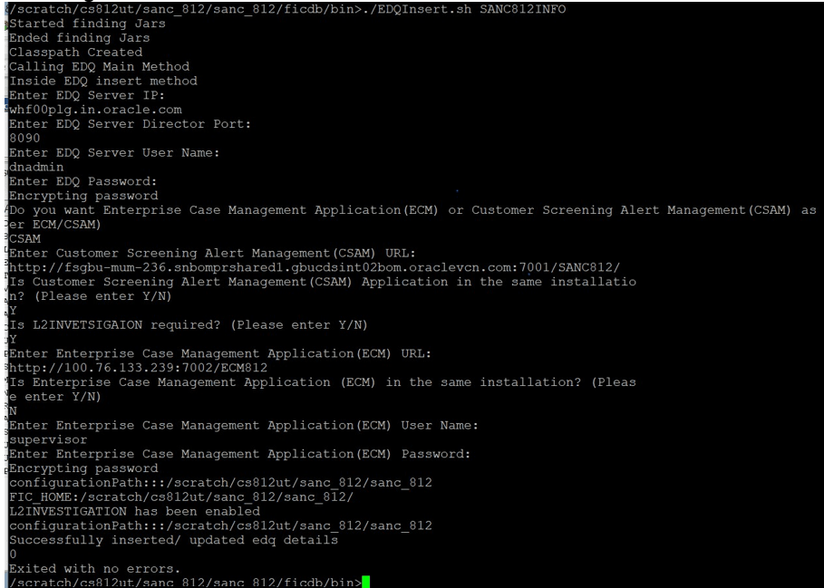 This image displays the EDQ Details.