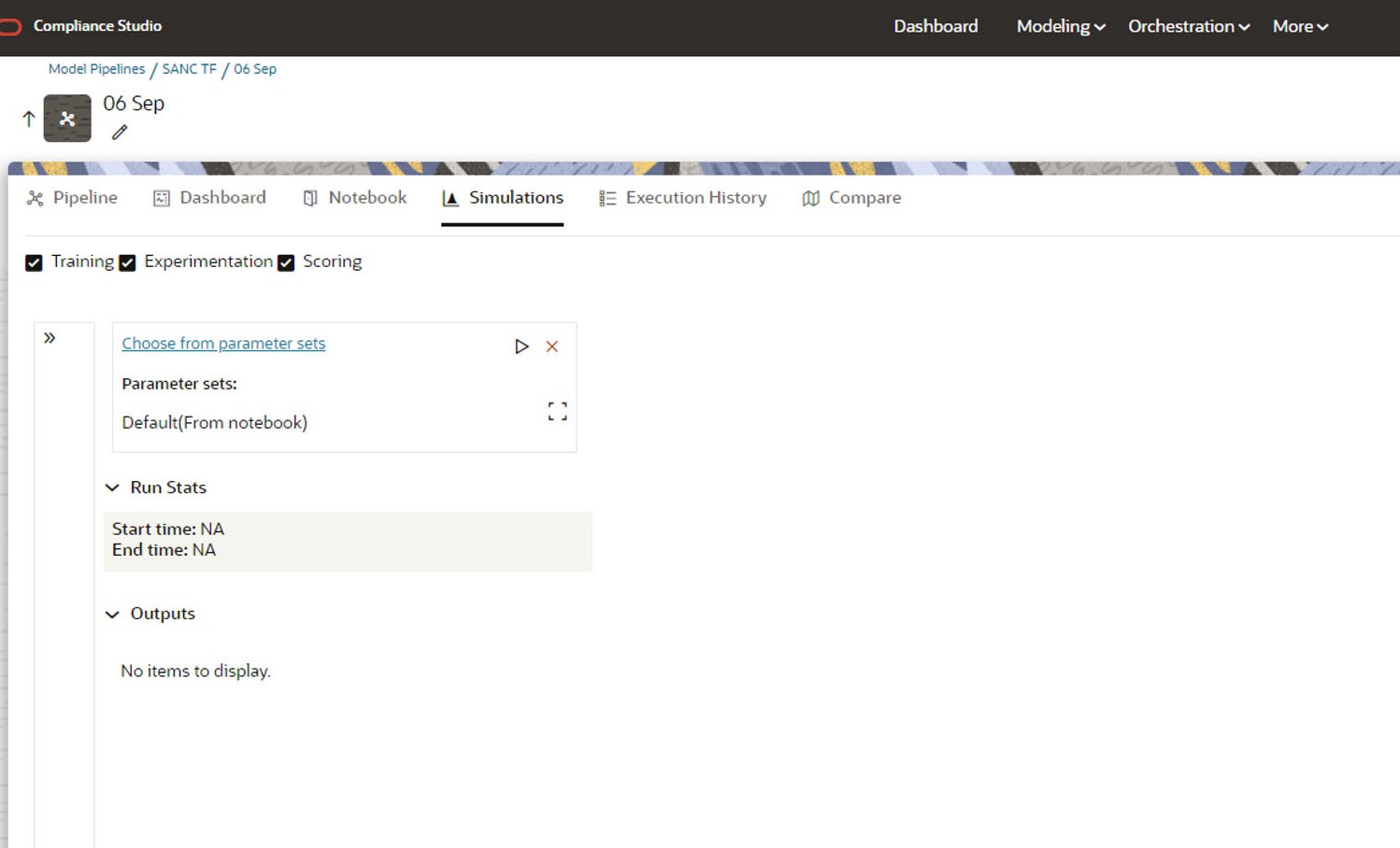 Simulation Tab Simulation Tab