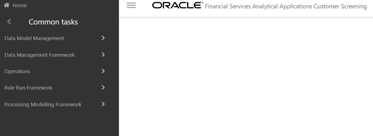 Application Navigation List