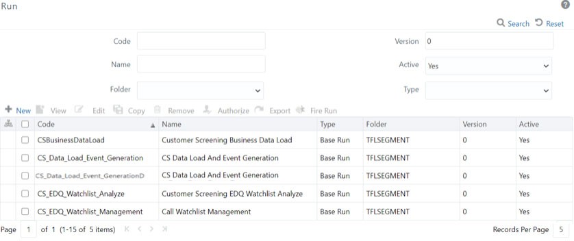 New Run Name in Run Page