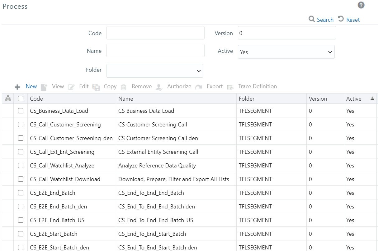 New Process Names in Process Page
