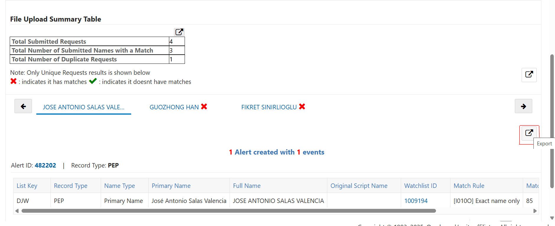 This image shows the Scan Result for Less than 20 Requests