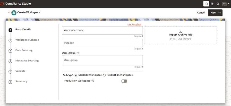Create Workspace