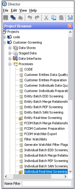 This image displays the Processes Node. This image displays the Processes Node.