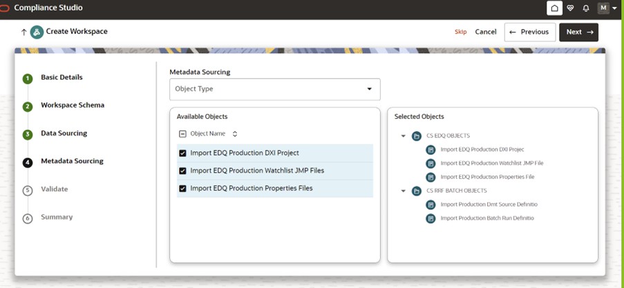 Metadata Sourcing