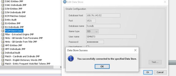 Edit Data Store Window