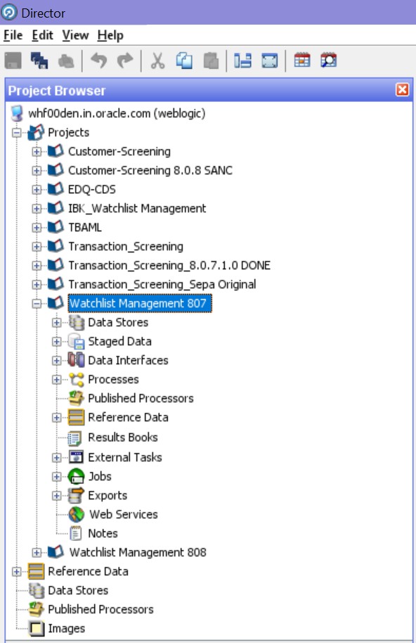 Project Browser Pane