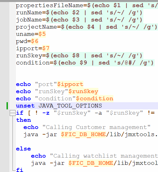 Updated EDQExcute.sh file