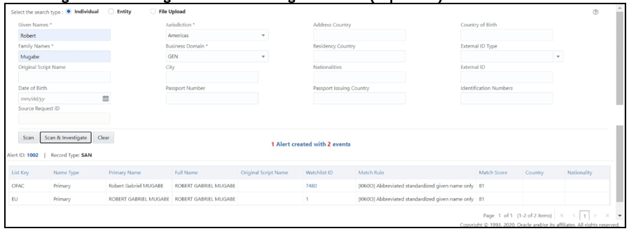 This image displays the Scanning Real-time Screening – Individual (Supervisor). This image displays the Scanning Real-time Screening – Individual (Supervisor).