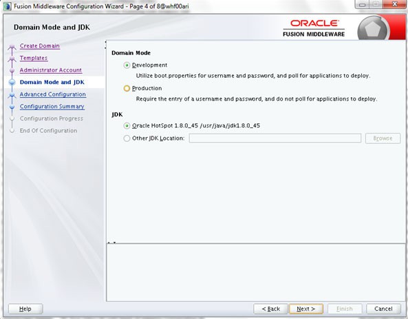 Domain Mode and JDK
