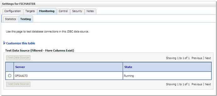 Settings for <Data Source Name>