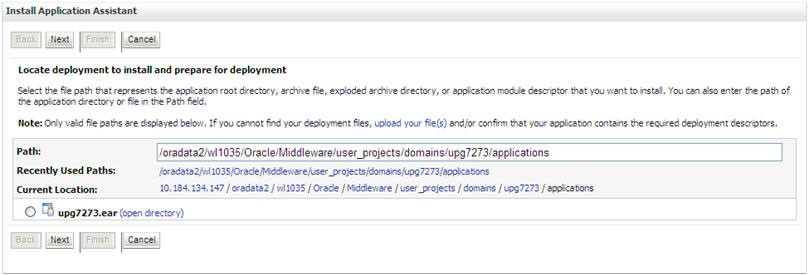 This illustration shows the install application assistant.