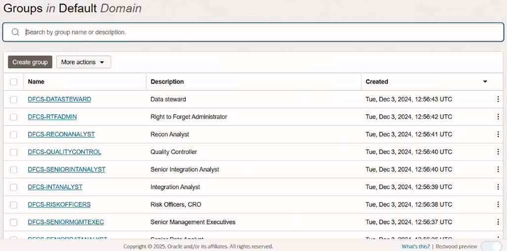 Assign User to Groups Window