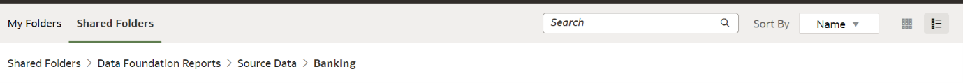 Pre-configured source data view