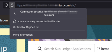 More information certificate