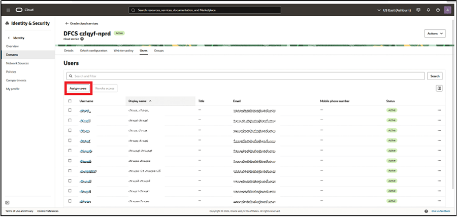 Assign users Assign users