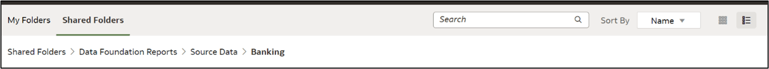 Pre-configured source data view