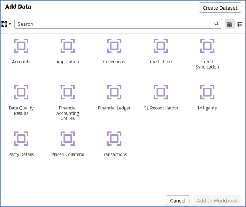 List of Subject Areas Supported