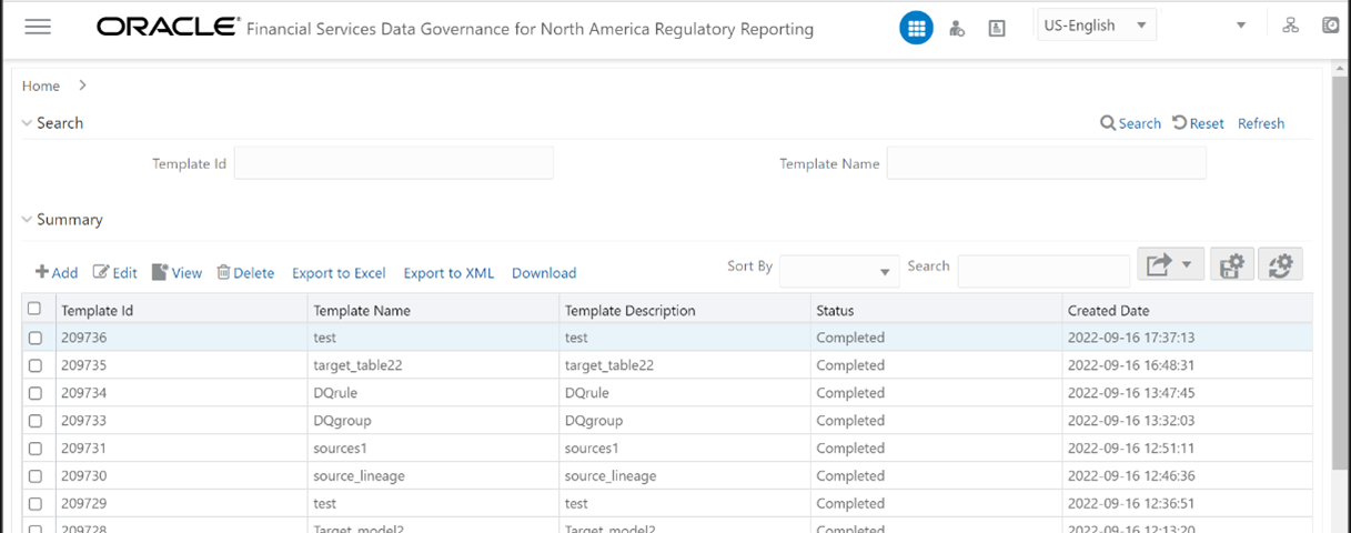 This illustration helps to create and export the Metadata Report Templates.