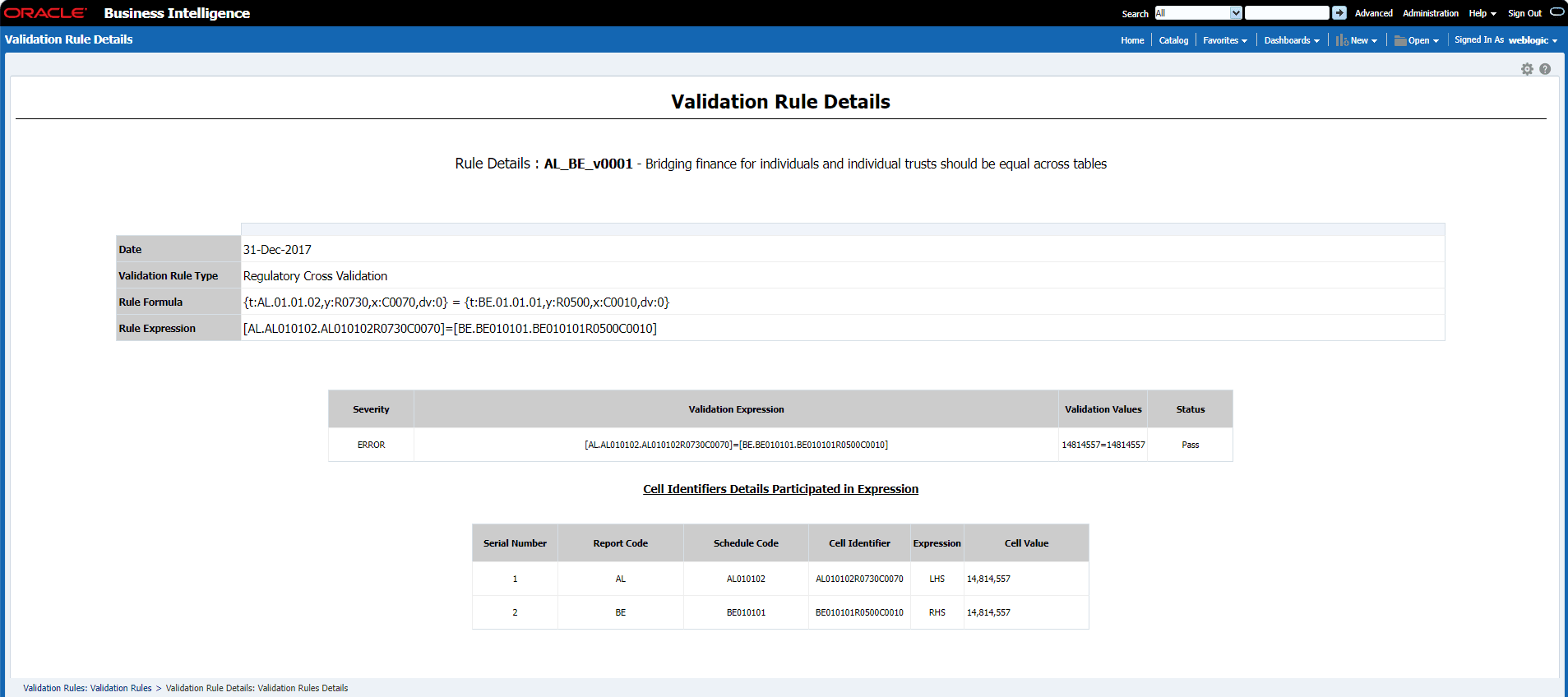 Validation Rule Details