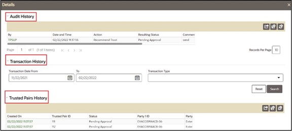 Details screen Details screen