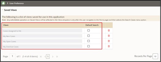 User Preferences