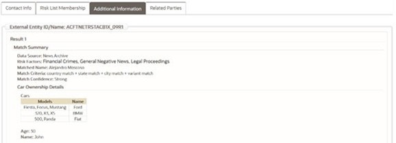 Viewing Additional Information