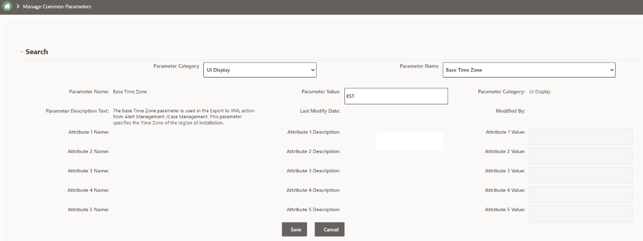 This image shows the Configuring Base Time Zone.