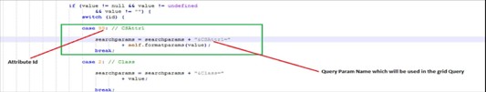 This image shows the Case Type Specific Search Attribute.