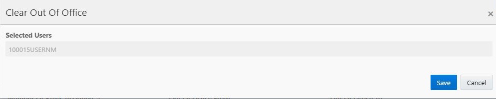 Click Clear Out of Office.