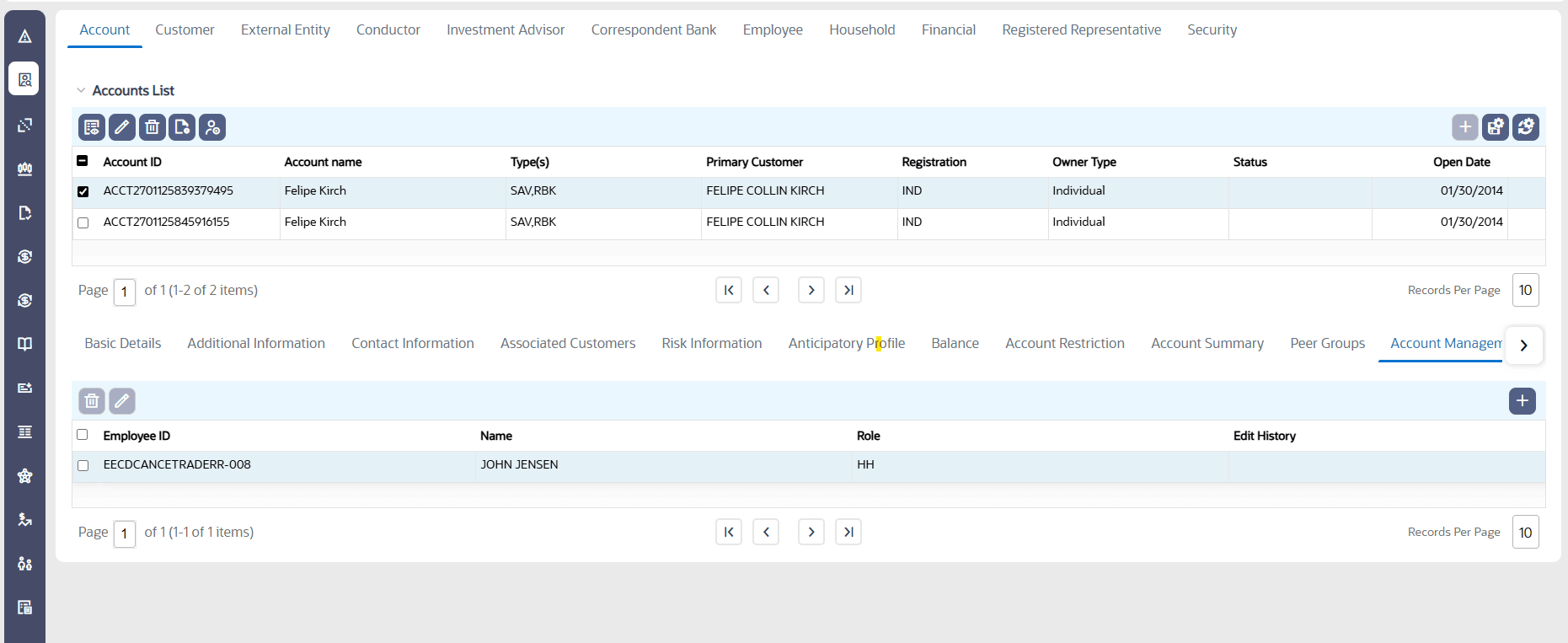 Managing Account Manager Managing Account Manager