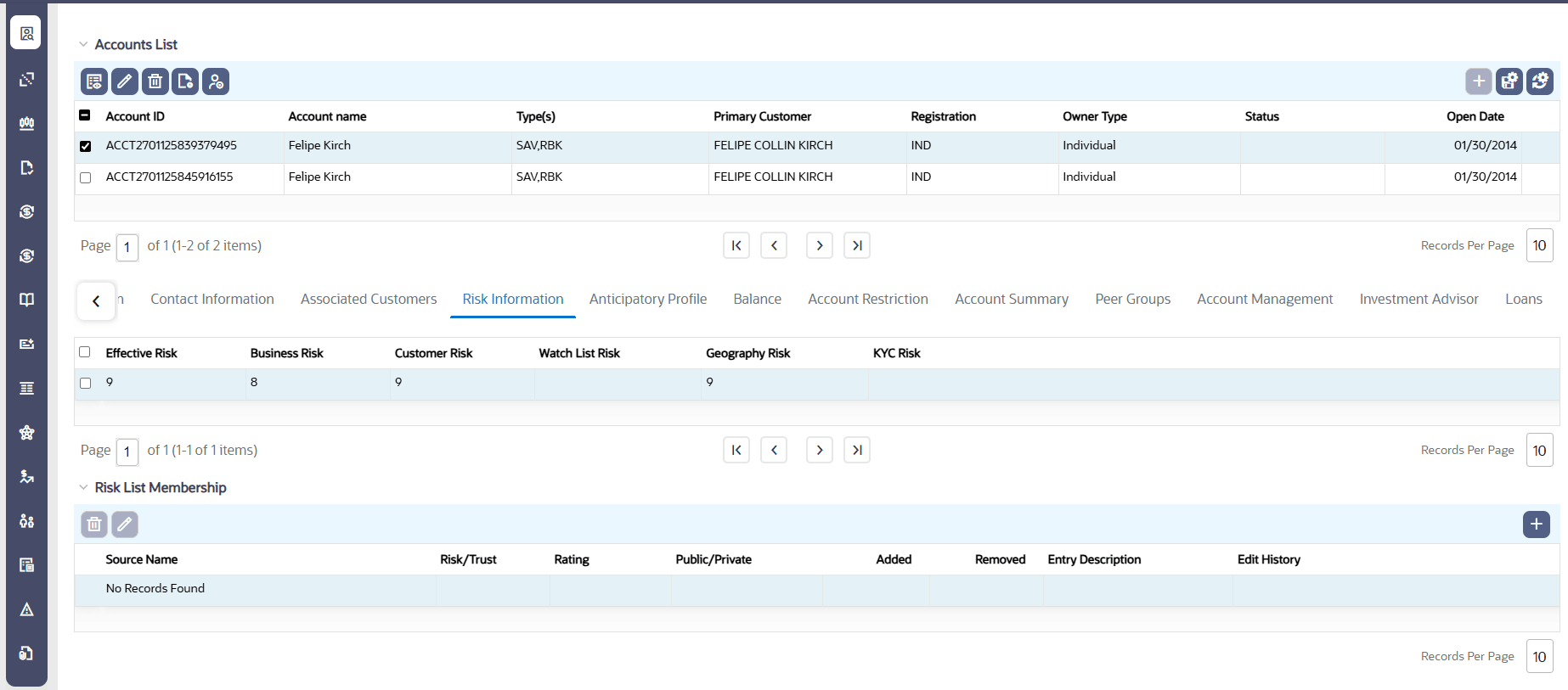Viewing Risk Information Viewing Risk Information