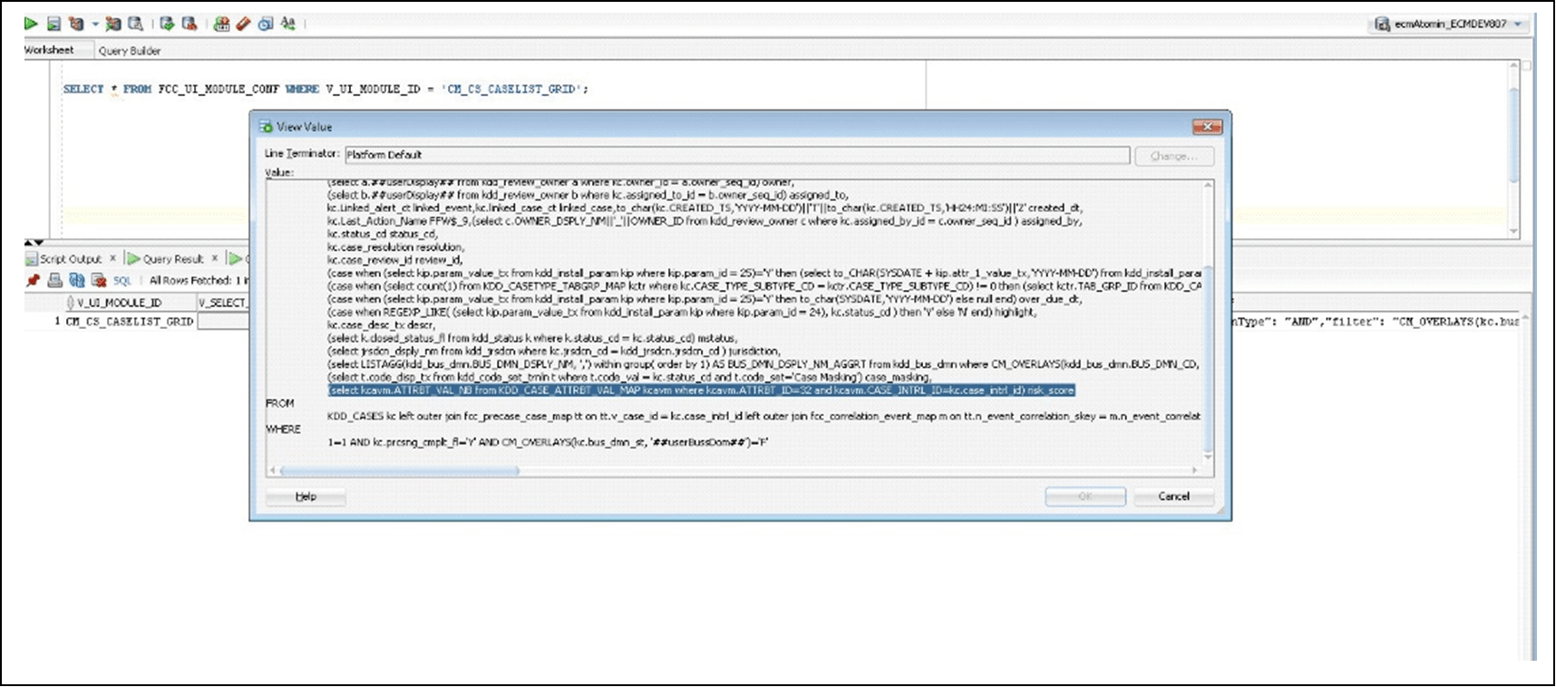 This image shows the Adding Risk Score screen.