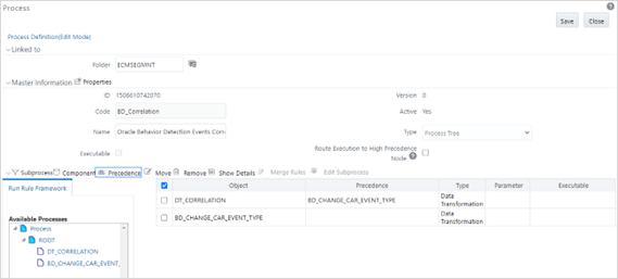 This image shows the shows the BD_CHANGE_CAR_EVENT_TYPE precedence.